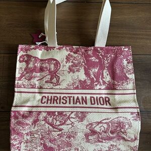 Dior Tote Bag in Red and Cream